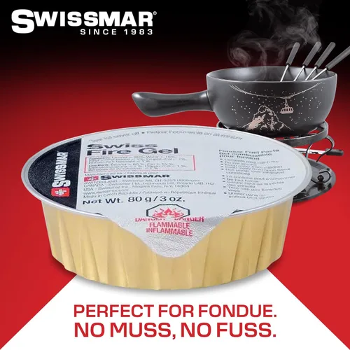 Miniatura 2 de Swissmar Latas de Gel de Fuego - Latas de Combustible para Platos Calentadores y Latas de Combustible de Gel para Fondue, Artículos Esenciales