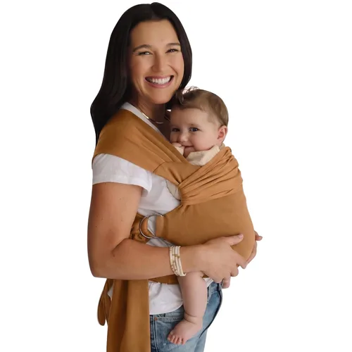 Lalabu The Simple Wrap Baby Wraps Carrier - Elegante portabebés para recién nacidos y niños pequeños de 13 a 28 libras. Probado en seguridad, fácil