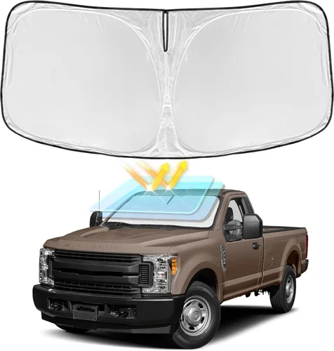 Miniatura 12 de para Dodge RAM 1500 2019-2024 2025 2026 Parasol Parasol para Parabrisas Cubierta - 4 Capas Parasol para Ventana Delantera para RAM1500 2Puertas