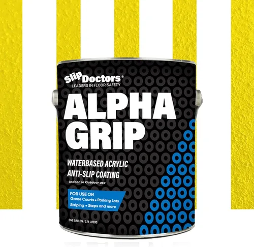 Miniatura 11 de Alpha Grip Pintura Antideslizante para Concreto y Asfalto – Revestimiento Antideslizante Ideal para Marcar Estacionamientos, Patios de Juegos y Negro