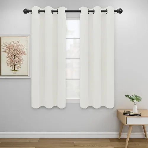 Miniatura 104 de Easy-Going - Cortinas opacas para dormitorio, aislamiento térmico sólido con ojales, cortinas de ventana para reducción de ruido, cortinas
