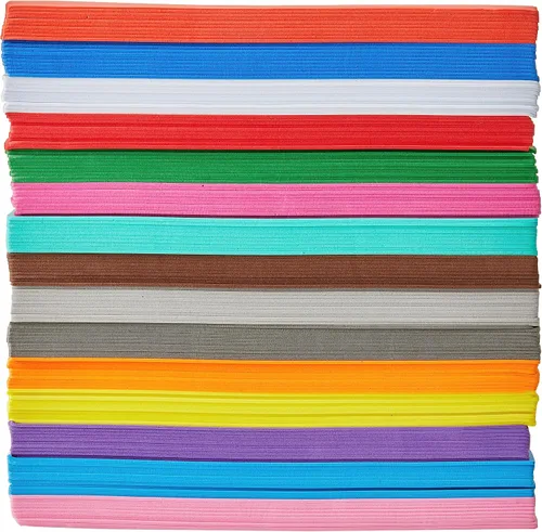 Miniatura 2 de ARTEZA Hojas de espuma EVA, 5.5 x 8.5 pulgadas, 15 colores, 150 hojas, 0.053 in de grosor, láminas de espuma para regalos de bricolaje y manualidades