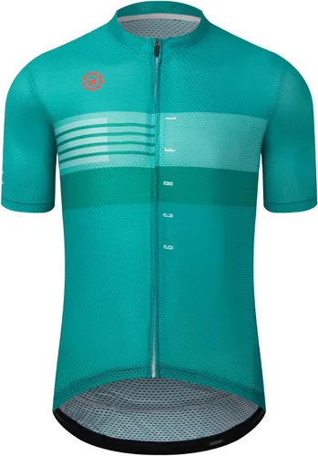 Miniatura 29 de GCRFL Maillot de ciclismo para hombre con 3+1 bolsillos con cremallera manga corta ciclismo ciclismo camiseta de ciclismo transpirable tela de malla