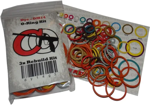 Captain O-Ring Dye Proto Rize/Rize Maxxed - Kit de reconstrucción de Oring 3X codificado por colores