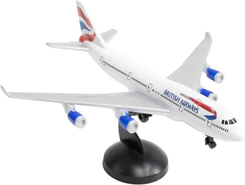 Miniatura 4 de Avión de Juguete Daron Jet2 Individual – Modelo de Avión de Metal Fundido con Piezas de Plástico Licenciado Oficialmente, Ruedas Giratorias, Librea