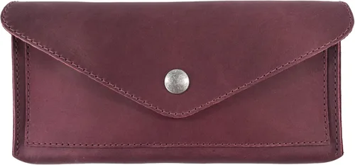 Miniatura 6 de Hide & Drink, Cartera grande de cuero para mujer, organizador de dinero, billetes planos, bolsa, estuche, elegante, hecho a mano, Bourbon Marrón