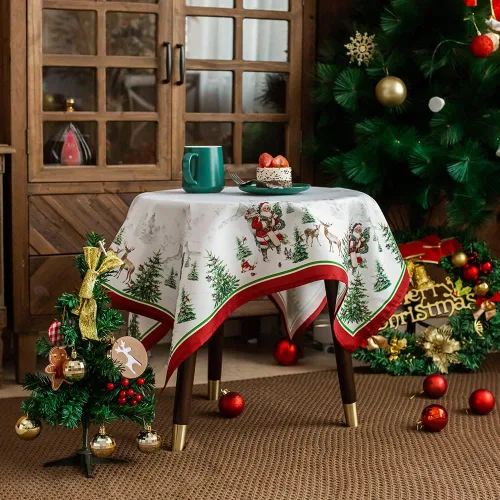 Miniatura 25 de ARTABLE Mantel Rectangular de Primavera con Estampado de Flores, Hierba y Patrones Florales Vintage, Mantel para Mesa de Pascua, Camino de Mesa