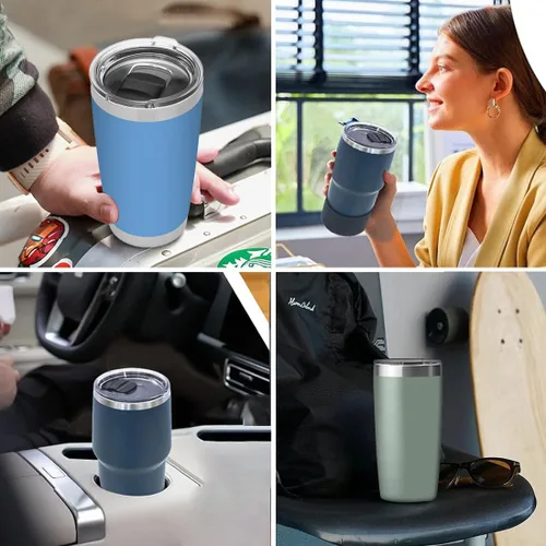 Miniatura 6 de Paquete de 2 tapas para vaso Yeti magnéticas de repuesto de 20 onzas, para vaso de 20 onzas, taza de 10/24 onzas, Lowball de 10 onzas, pintas de 16