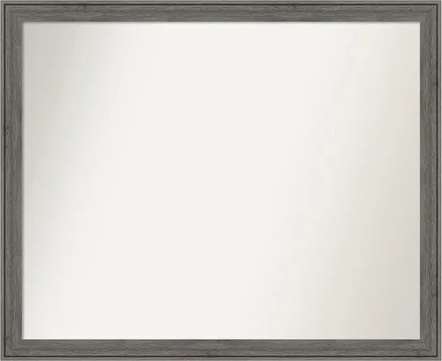 Miniatura 324 de Amanti Art Espejo personalizado, espejo de baño gris plomo a rayas, espejo de pared o espejo de tocador de baño sobre el fregadero