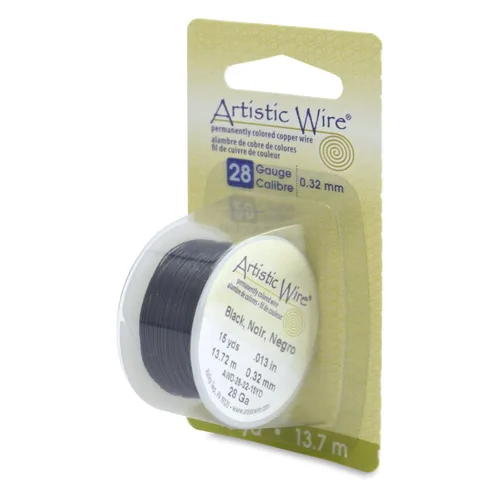 Miniatura 32 de Artistic Wire Alambre de Cobre Coloreado Plateado en Plata Resistente al Deslustre para Manualidades y Envolver Joyería, Resistente al Deslustre