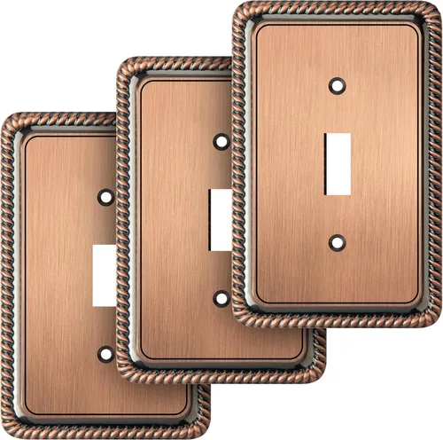 Miniatura 31 de Henne Bery Placa Decorativa de Pared con Borde de Cuerda Placa de Interruptor Cubierta de Tomacorriente