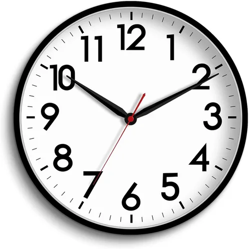 Miniatura 3 de AKCISOT Reloj de pared de 16 pulgadas, grande, silencioso y sin tictac, funciona con pilas, reloj analógico clásico decorativo para sala de estar