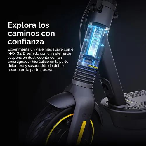 Miniatura 10 de Scooter eléctrico Segway Ninebot Serie MAX para adultos, 22-28 MPH, hasta 50 millas de alcance, suspensión doble, certificado UL-2272 2271 (G2/G3)