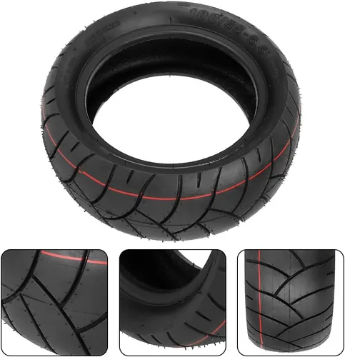 Miniatura 3 de Neumático sin cámara de 11 pulgadas 90/65-6.5 para scooters eléctricos, 100/55-6.5 neumáticos de goma gruesa scooters piezas de repuesto (1 unidad)