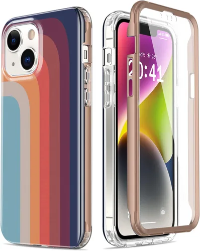 Miniatura 52 de Esdot Funda para iPhone 14 con Protector de Pantalla Integrado, Funda Resistente de Grado Militar con Diseños de Moda para Mujeres y Niñas, Funda