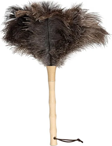 Miniatura 8 de Plumero Retráctil de Pluma de Avestruz para Limpieza, Plumero de Plumas Esponjoso y Natural con Mango Retráctil, Suministros de Limpieza de Mano