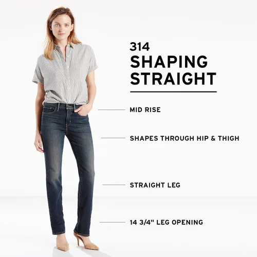 Miniatura 4 de Levi's Jeans rectos moldeadores 314 para mujer