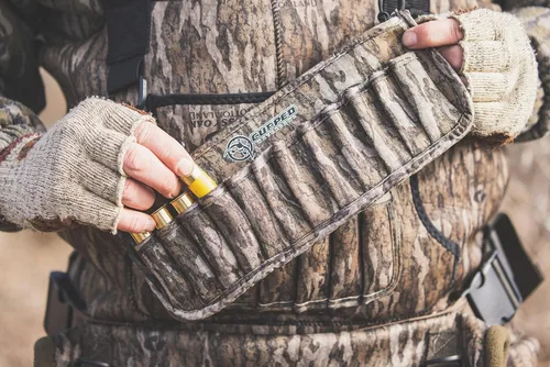 Miniatura 2 de Cupped Waterfowl Shotgun Shell Pack, Neoprene 24 Shotgun Shell Holder with Clips for Waders or Pack