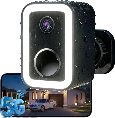 Cámaras de seguridad 2K actualizadas 2026 inalámbricas para exteriores, detección de movimiento AI y alarma de sirena de foco, cámara exterior