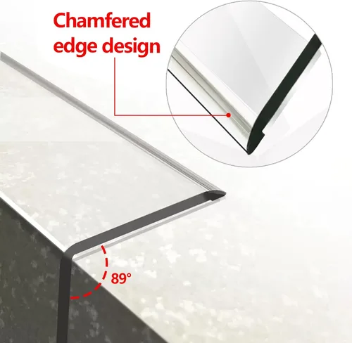 Miniatura 3 de Protector de Esquina de Pared - 2 Piezas, 100cm x 3cm - Protectores de Esquina Autoadhesivos Transparentes para Paredes, Puertas de Armarios