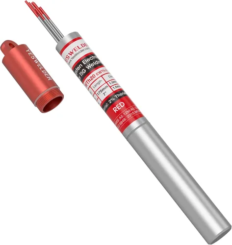 Miniatura 13 de YESWELDER - Electrodo de tungsteno para soldadura TIG, ceriado al 2%, de 1/16 x 7 pulgadas (gris, WC20/EWCe-2), paquete de 10