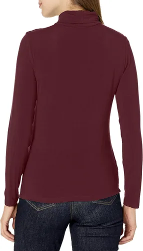 Miniatura 2 de BCBGMAXAZRIA Camiseta de manga larga con cuello alto para mujer