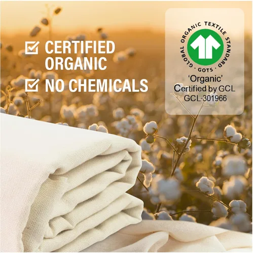 Miniatura 2 de Estopilla de algodón orgánico sin blanquear para colar, certificado GOTS, colador fino y reutilizable, grande de 18 pies cuadrados