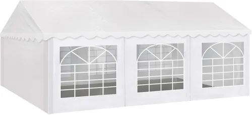 AMERICAN PHOENIX Carpa para Fiestas 20x20 pies Toldo de Servicio Pesado Refugio para Bodas Eventos Ferias con Techo Ignífugo con Paredes Laterales y