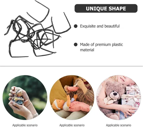 Miniatura 5 de Toddmomy Gafas de sol pequeñas de 1.18 pulgadas, accesorios de gafas de plástico para muñecas de 12 pulgadas, accesorios de manualidades