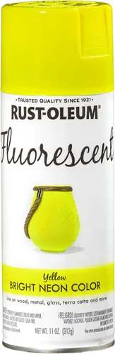 Rust-Oleum 342571 aerosol de pintura fluorescente especial, 11 onzas, amarillo Amarillo fluorescente