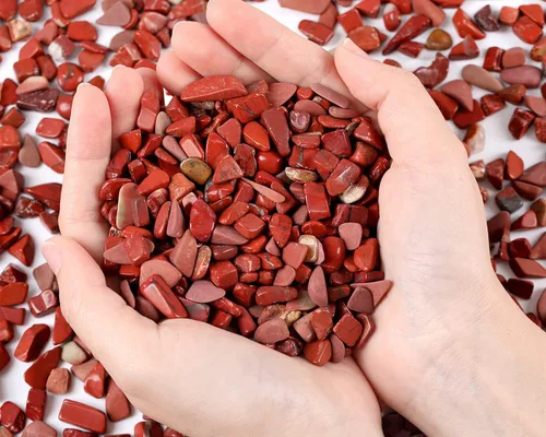 Miniatura 12 de Grava de cristal de cuarzo rosa, piedras trituradas, piedras curativas a granel, piedras naturales pulidas, decoración del hogar, guijarros pequeños