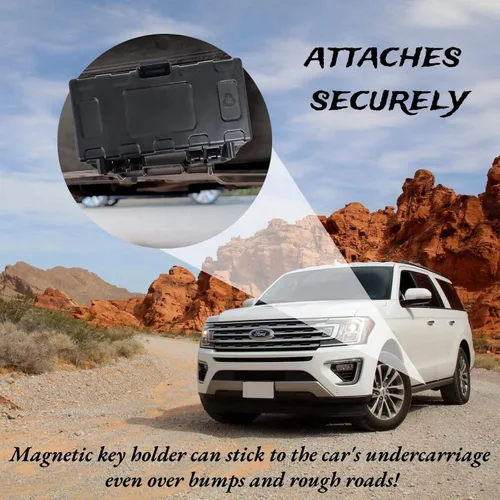 Miniatura 7 de Porta llaves magnético debajo del coche, impermeable Ocultar llave magnética Porta llaves para coche, Ocultador de llave, Caja magnética de repuesto