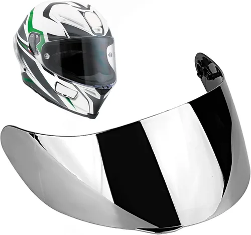 Miniatura 10 de Repuesto de protector facial para casco de motocicleta, visera de casco de motocicleta compatible con AGV K1 K1S K3 SV K5 K5S con protección UV