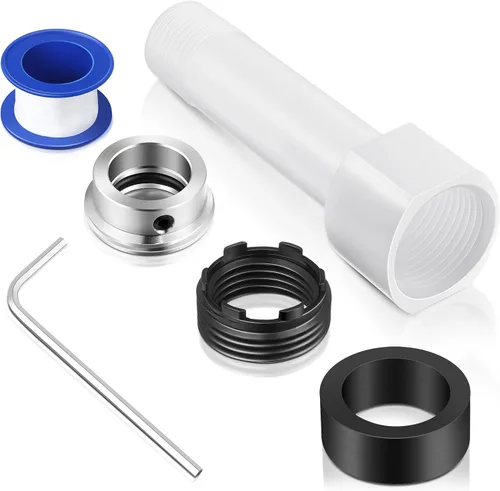 Dreyoo Adaptador de boquilla de bañera cuatro en uno, adaptador de grifo de bañera roscado para cobre (compatible con tubo de cobre de 1/2 pulgada,