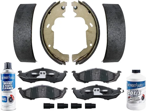 Miniatura 15 de Detroit Axle - Pastillas de freno traseras para Mercedes-Benz C230 C240 C280 C320 C350 CLK320 CLK350 CLK430 E300 E320 E420 E430 SLK350, pastillas