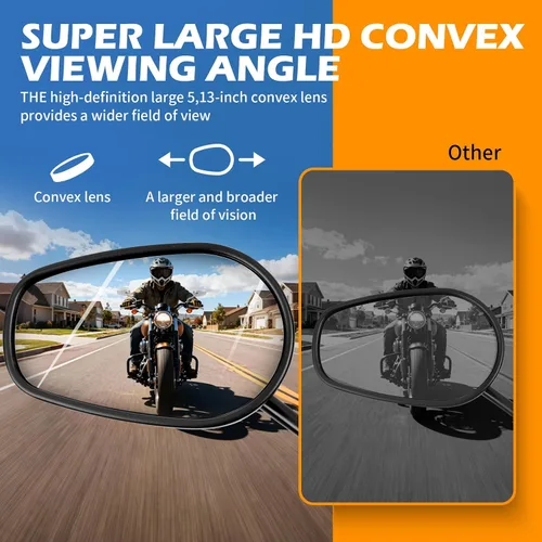Miniatura 6 de Espejos retrovisores negros de 8 mm en forma de lágrima para motocicleta para Sportster XL 883 1200 Road King V-Rod Street Glide Electra Glide Dyna