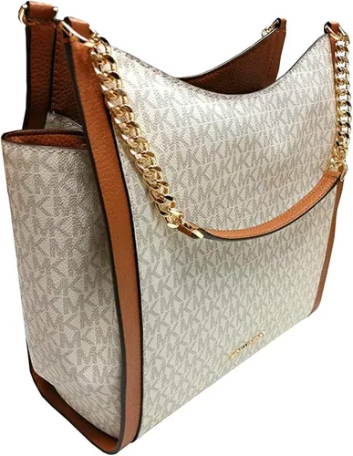 Miniatura 2 de MICHAEL Michael Kors Newbury Medium Chain Shoulder Tote (Brown Stud)