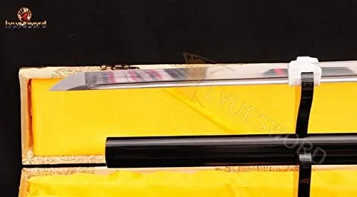 Miniatura 4 de Espada ninja japonesa de espiga completa lista para batalla 1095 de acero de alto carbono, hoja muy afilada
