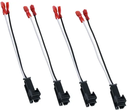 Miniatura 6 de HSTECH 72-6514 2 pares (paquete de 4) arnés de cableado de cable de cable para vehículos Chrysler Dodge Altavoces, adaptador de conector de enchufe