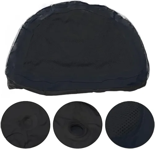Miniatura 6 de Asiento inflable para bañera de hidromasaje con ventosas y cubierta de malla, asiento de cojín inflable de doble uso, almohada inflable