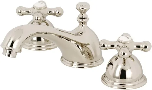 Kingston Brass KS3966AX Restoration - Grifo de baño generalizado, níquel pulido, 6,5 x 3,5 x 3,06