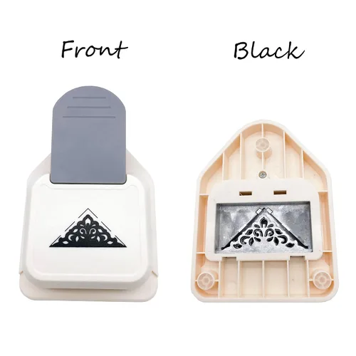 Miniatura 3 de Perforadora de esquina grande para manualidades, diseño de flores triangulares, suministros para álbumes de recortes, cortador de fotos, suministros