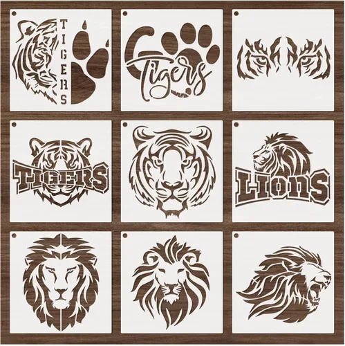 Miniatura 9 de Plantillas de runas para pintar en madera y piedras, reutilizables, borde celta, alfabeto antiguo, plantillas de símbolos vikingos