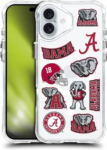Miniatura 177 de Head Case Designs Funda de gel suave con licencia oficial de la Universidad de Alabama UA Collage compatible con Apple iPhone 13 Pro Max