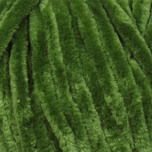 Miniatura 2 de Estako Velvet (Paquete de 3 madejas) Hilo de Chenilla para Amigurumi, Tejido y Crochet Súper Voluminoso 3x100 gr (3x120 m) (1940 - Grass)