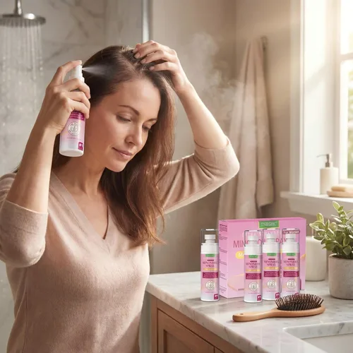 Miniatura 7 de Spray tópico de minoxidil al 5% para hombres y mujeres, tratamiento de crecimiento del cabello con biotina para adelgazar el cabello, línea capilar
