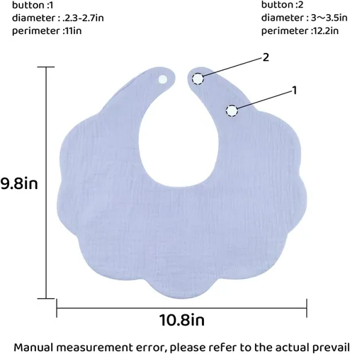 Miniatura 2 de Baberos de muselina para bebé para babeo y dentición Baberos para babeo de recién nacido para bebé niña o niño Colorido