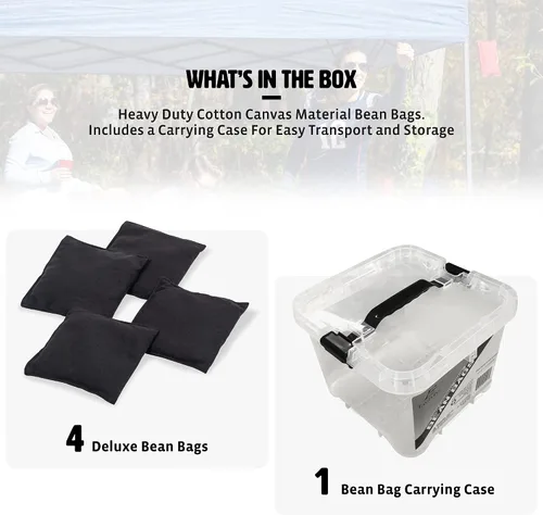 Miniatura 2 de Wild Sports Regulation Size Cornhole Bags - Set of 4 Premium Bean Bag Toss Bags - 16oz Official