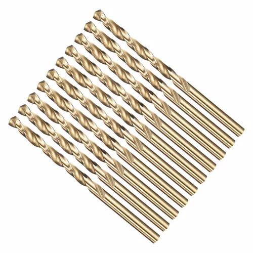 Miniatura 18 de Broca, diámetro de corte de 7/16 pulgadas (0.437 in), 4241 brocas HSS negro y dorado, ángulo de corte de 118° versátil