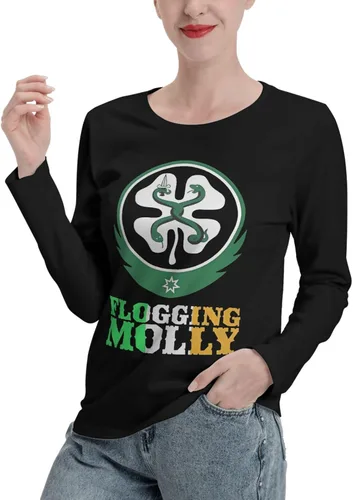 Miniatura 2 de Womens Fall Long Sleeve Tshirts Womens Cotton Shirts Tops Crew Neck T-Shirt Workwear